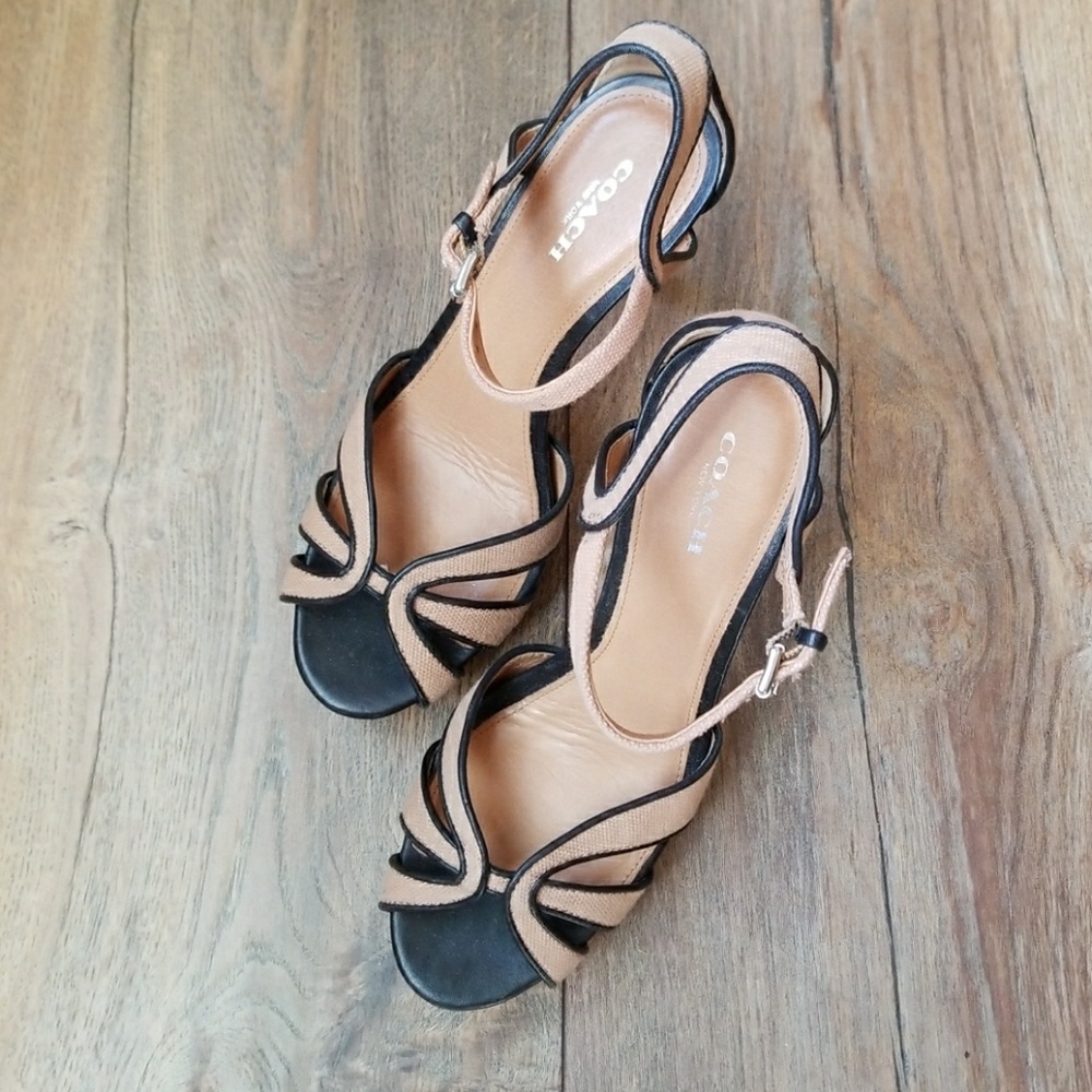 Coach Cork Stiletto Heels
